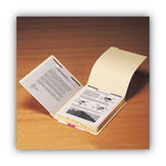 Stackable Folder Dividers with Fasteners, 1/5-Cut Bottom Tab, 1 Fastener, Legal Size, Manila, 4 Dividers/Set, 50 Sets