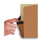 Redrope Drop Front File Pockets, 3.5" Expansion, Letter Size, Redrope, 50/Box