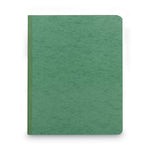 Prong Fastener Premium Pressboard Report Cover, Two-Piece Prong Fastener, 3" Capacity, 8.5 x 11, Green/Green