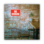 Two-Sided Signs, No Smoking/No Fumar, 8 x 12, Red