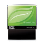 Green Line Message Stamp, Copy, 1.5 x 0.56, Blue