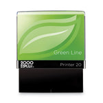 Green Line Message Stamp, Posted, 1.5 x 0.56, Red