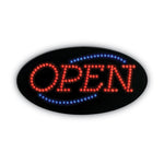 LED OPEN Sign, 10.5 x 20.13, Red and Blue Graphics