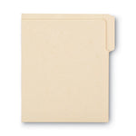 Heavyweight Manila End Tab Folders, 9" High Front, 1/3-Cut Tabs: Assorted, Letter, 0.75" Expansion, Manila, 100/Box