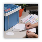 Viewables Hanging Folder Tabs and Labels, Quick-Fold Tabs with Labels, 1/3-Cut, White, 3.5" Wide, 45/Pack