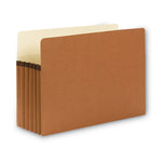 Redrope Drop Front File Pockets, 5.25" Expansion, Legal Size, Redrope, 10/Box