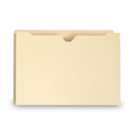 100% Recycled Top Tab File Jackets, Straight Tab, Legal Size, Manila, 50/Box