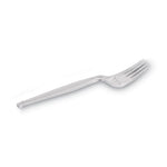 Plastic Cutlery, Forks, Heavyweight, Clear, 1,000/Carton