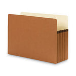 Redrope Drop Front File Pockets, 5.25" Expansion, Legal Size, Redrope, 10/Box