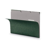 Interior File Folders, 1/3-Cut Tabs: Assorted, Letter Size, 0.75" Expansion, Gray, 100/Box