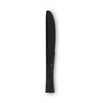 Individually Wrapped Heavyweight Knives, Polystyrene, Black, 1,000/Carton