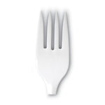 Plastic Cutlery, Mediumweight Forks, White, 1,000/Carton