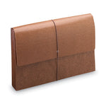 Classic Expanding Wallets with Tear-Resistant Gussets, 3.5" Expansion, 1 Section, Elastic Cord Closure, Legal Size, Redrope