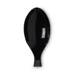 Plastic Cutlery, Heavy Mediumweight Teaspoons, Black, 1,000/Carton