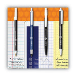 PrevaGuard Ballpoint Pen, Retractable, Medium 1 mm, Black Ink, Black Barrel