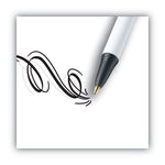 Clic Stic Ballpoint Pen Value Pack, Retractable, Medium 1 mm, Black Ink, White Barrel, 24/Pack