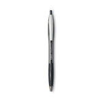 GLIDE Ballpoint Pen, Retractable, Medium 1 mm, Black Ink, Smoke/Black Barrel, Dozen