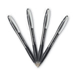 GLIDE Ballpoint Pen, Retractable, Medium 1 mm, Black Ink, Smoke/Black Barrel, Dozen