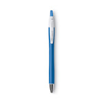 GLIDE Exact Ballpoint Pen, Retractable, Fine 0.7 mm, Blue Ink, Blue Barrel, Dozen