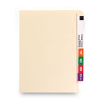 Heavyweight Manila End Tab Folders, 9.5" High Front, Straight 1-Ply Tabs, Letter Size, 0.75" Expansion, Manila, 100/Box