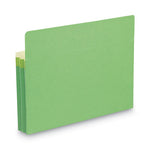 Colored File Pockets, 1.75" Expansion, Letter Size, Green