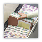 Redrope TUFF Pocket Drop-Front File Pockets with Fully Lined Gussets, 3.5" Expansion, Letter Size, Redrope, 10/Box