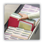 Colored File Pockets, 3.5" Expansion, Letter Size, Red