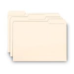 Interior File Folders, 1/3-Cut Tabs: Assorted, Letter Size, 0.75" Expansion, Manila, 100/Box