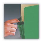 Colored File Pockets, 1.75" Expansion, Letter Size, Green