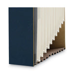 Stadium File, 12 Sections, 1/12-Cut Tabs, Letter Size, Navy