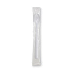 Individually Wrapped Mediumweight Polystyrene Cutlery, Soda Spoon, White, 1,000/Carton