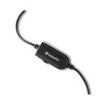 Mono Headset with Microphone and In-Line Remote, Black