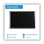 Kamashi Wet-Erase Board, 36 x 24, Black Surface, Black Wood Frame