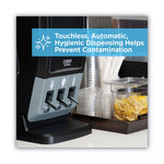 SmartStock Tri-Tower Dispenser, Forks/Knives/Spoons, 13.16 x 16.07 x 31.03, Black/Gray