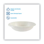 Paper Dinnerware, Bowls, White, 12 oz, 125/Pack
