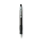 Velocity Easy Glide Ballpoint Pen, Retractable, Medium 1 mm, Black Ink, Translucent Black Barrel, Dozen