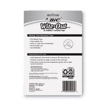 Wite-Out EZ Correct Correction Tape, Non-Refillable, Randomly Assorted Applicator Colors, 0.17" x 400", 4/Pack