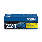 TN221Y Toner, 1,400 Page-Yield, Yellow