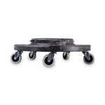 Refuse Container Utility Dolly, 300 lb Capacity, 18.25" Diameter, Gray