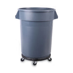 Refuse Container Utility Dolly, 300 lb Capacity, 18.25" Diameter, Gray