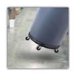 Refuse Container Utility Dolly, 300 lb Capacity, 18.25" Diameter, Gray