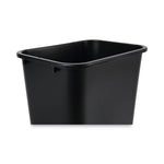 Soft-Sided Wastebasket, 41 qt, Plastic, Black