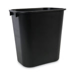 Soft-Sided Wastebasket, 14 qt, Plastic, Black