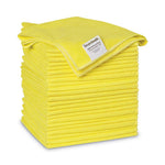 Microfiber Cleaning Cloths, 16 x 16, Yellow, 24/Pack