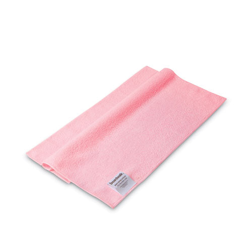 Microfiber Cleaning Cloths, 16 x 16, Pink, 24/Pack