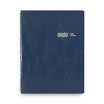 Recycled Class Record Book, 9-10 Week Term: Two-Page Spread (35 Students), Two-Page Spread (8 Classes), 11 x 8.5, Blue Cover