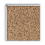 Economy Cork Board with Aluminum Frame, 24 x 18, Tan Surface, Silver Aluminum Frame