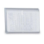 Poly Side-Load Envelopes, Fold-Over Closure, 9.75 x 11.63, Clear, 5/Pack