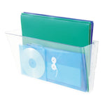 Stackable DocuPocket Wall File, Legal Size, 16.25" x 4" , Clear