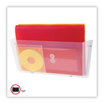 Unbreakable DocuPocket Wall File, Legal Size, 17.5" x 3" x 6.5", Clear